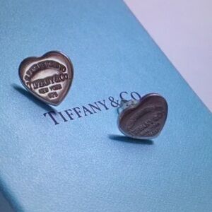 Tiffany & Co Silver Heart Earrings